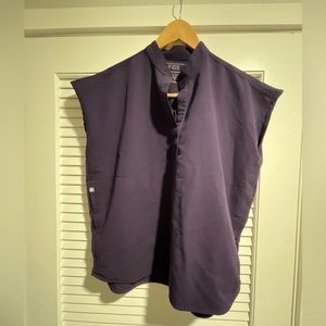 Figs Rafaela oversized scrub top in deep purple